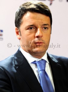 Il Presidente del consiglio italiano Matteo Renzi